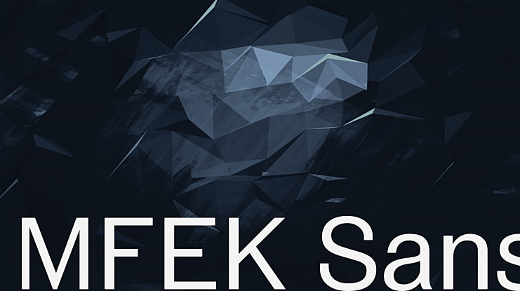 MFEK Sans Font Family