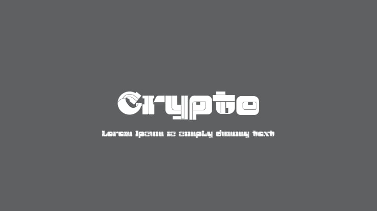 Crypto Font