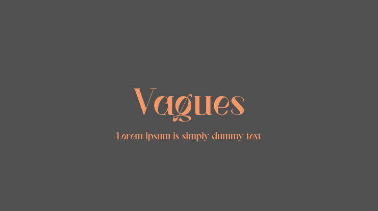 Vagues Font