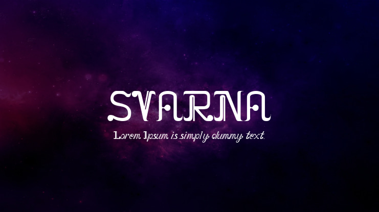 SVARNA Font