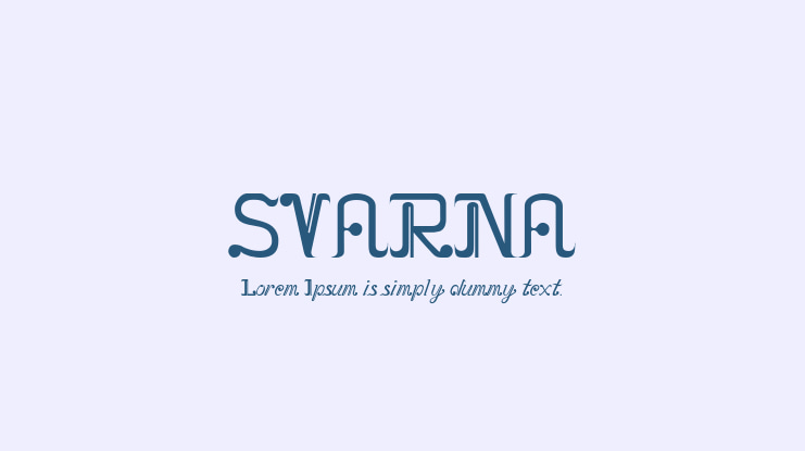 SVARNA Font