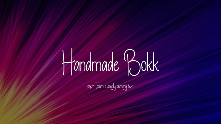 Handmade Bokk Font