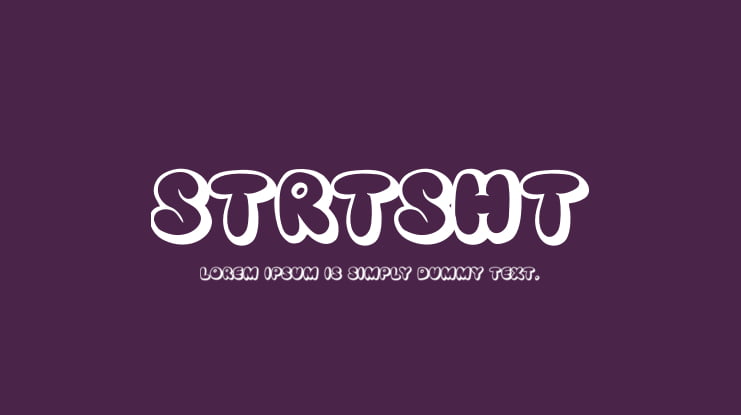 STRTSHT Font