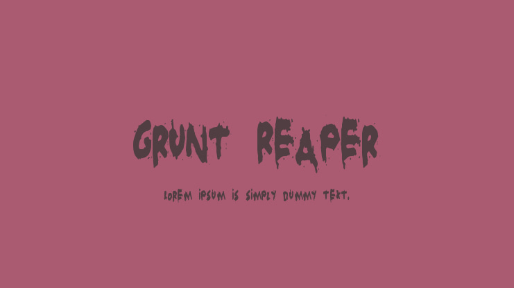 Grunt Reaper Font