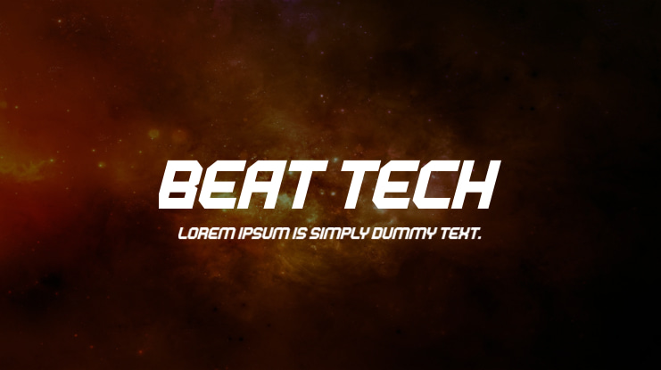 BEAT TECH Font Family