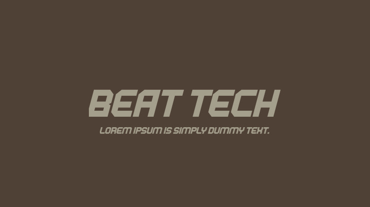 BEAT TECH Font Family
