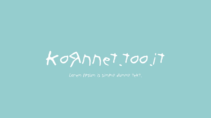 KoRnNet.too.it Font Family