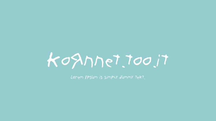 KoRnNet.too.it Font Family