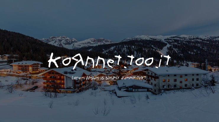 KoRnNet.too.it Font Family