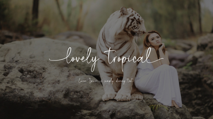 lovely tropical Font