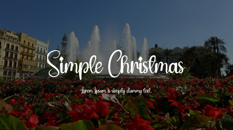 Simple Christmas Font