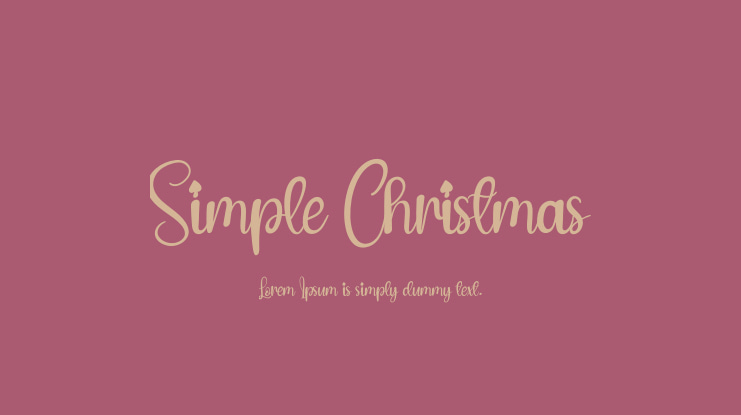 Simple Christmas Font