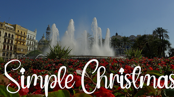 Simple Christmas Font