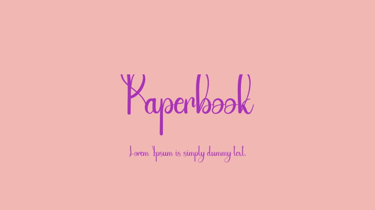 Paperbook Font