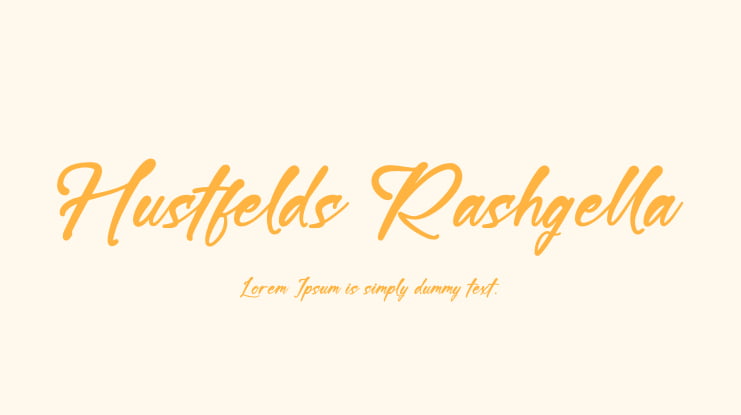 Hustfelds Rashgella Font Family