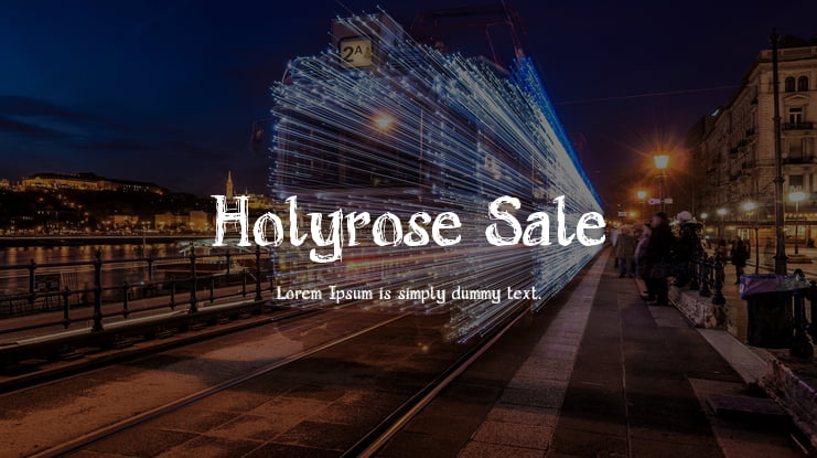Holyrose Sale Font
