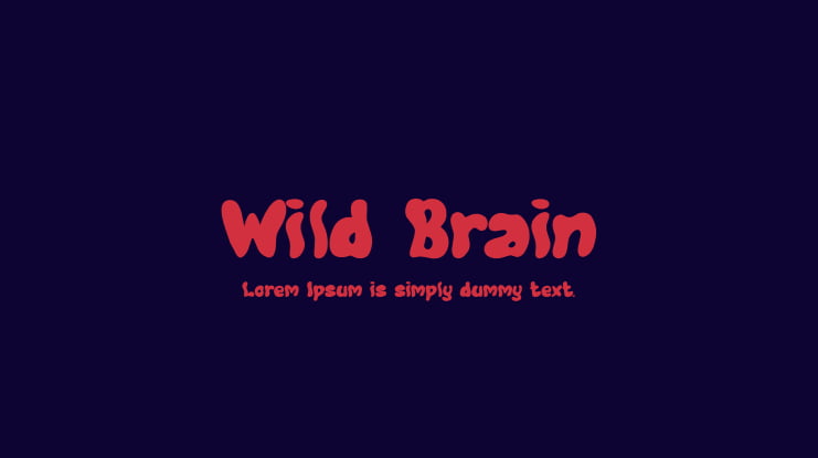 Wild Brain Font