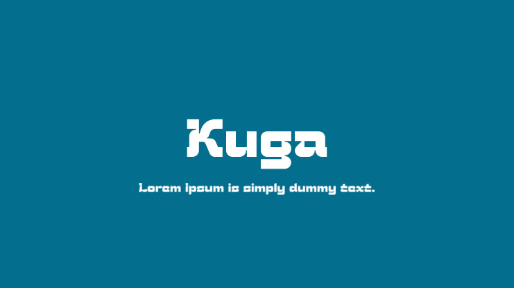 Kuga Font