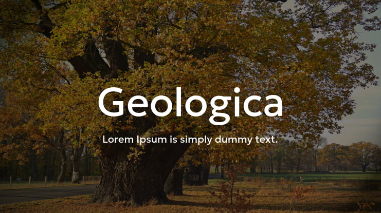 Geologica Font Family