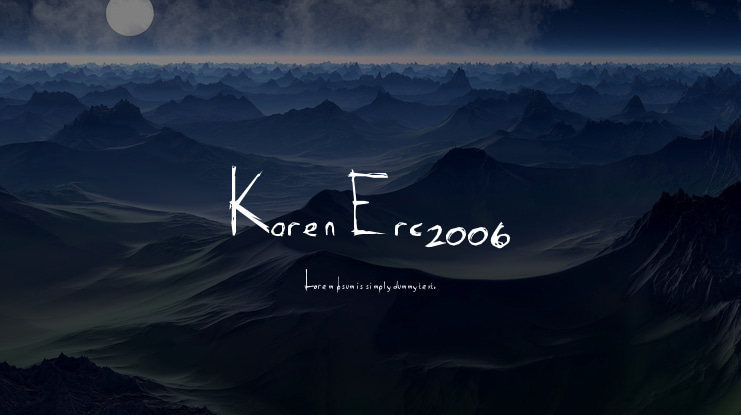Karen Erc 2006 Font