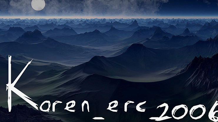 Karen Erc 2006 Font