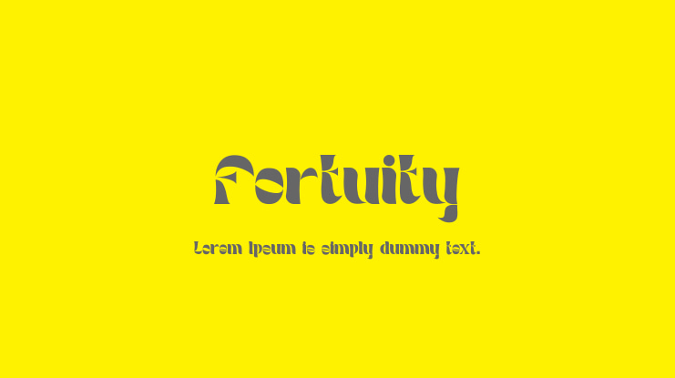 Fortuity Font