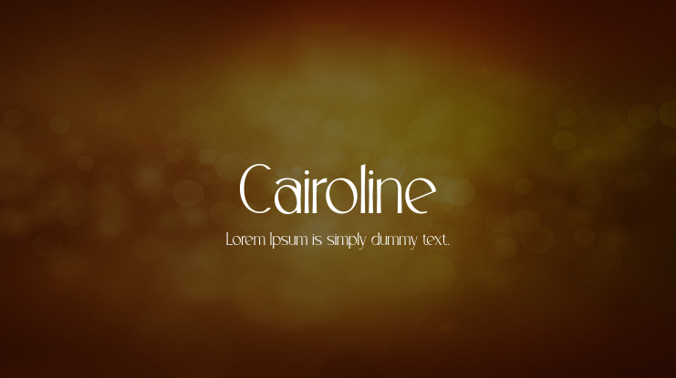 Cairoline Font