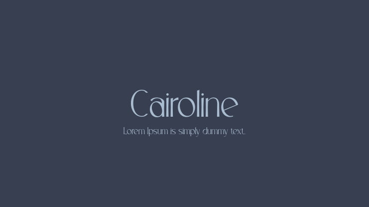 Cairoline Font