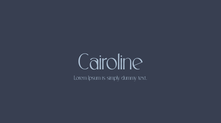 Cairoline Font