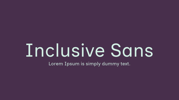 Inclusive Sans Font Family