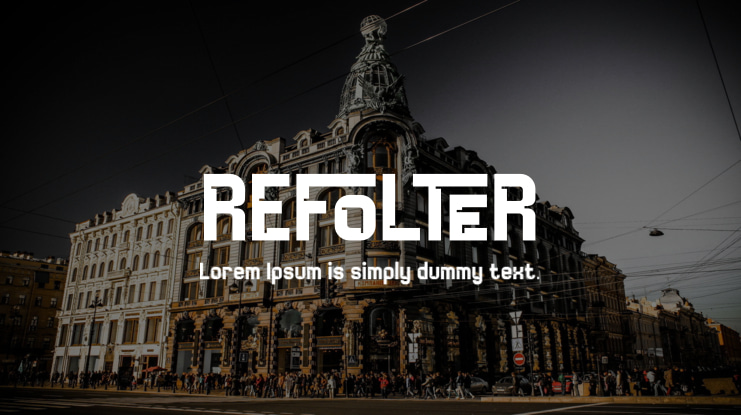 REFOLTER Font Family