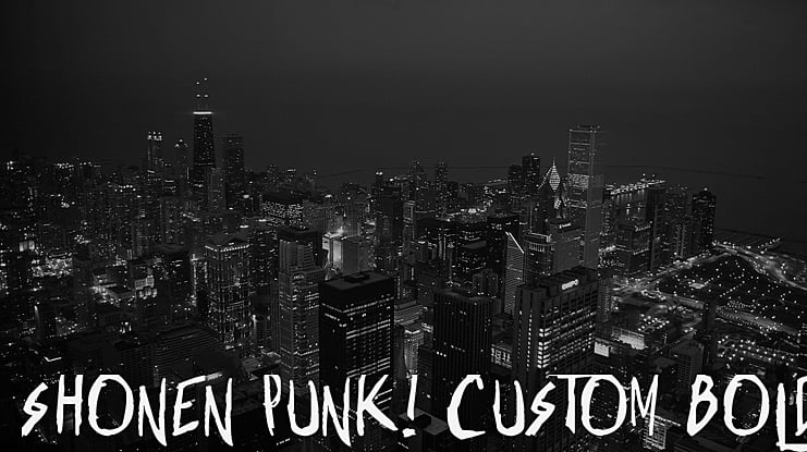 Shonen Punk! Custom Font Family