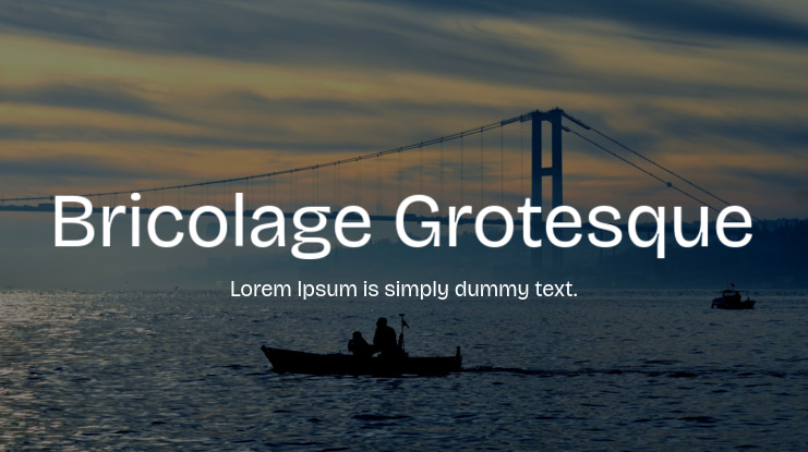 Bricolage Grotesque Font Family