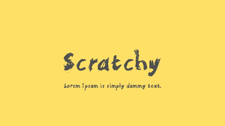 Scratchy Font