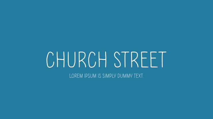 Church Street Font