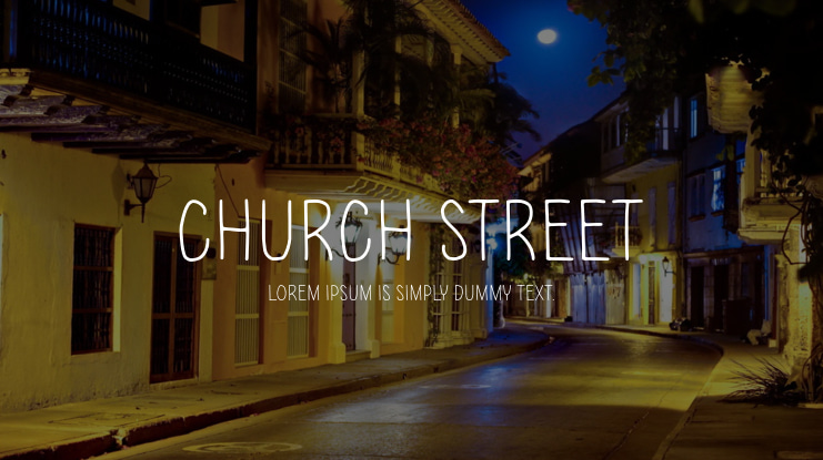 Church Street Font