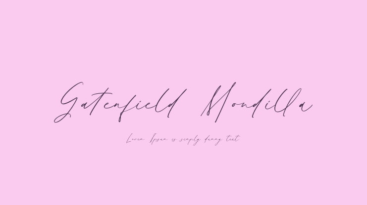 Gatenfield Mondilla Font Family
