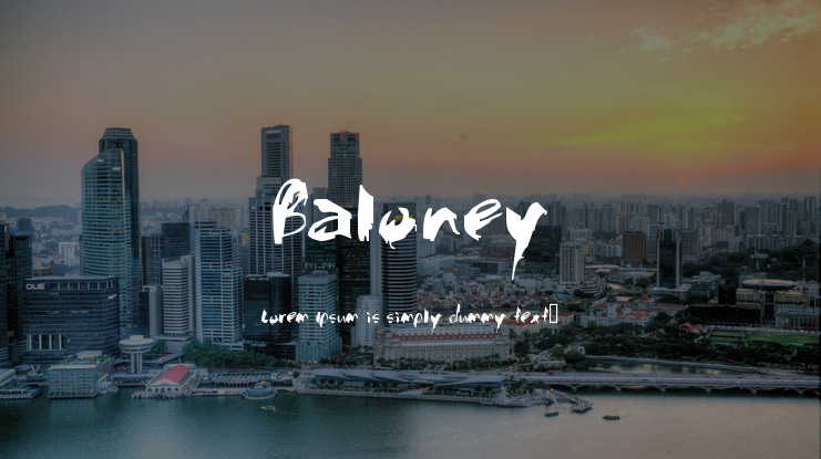 Baloney Font