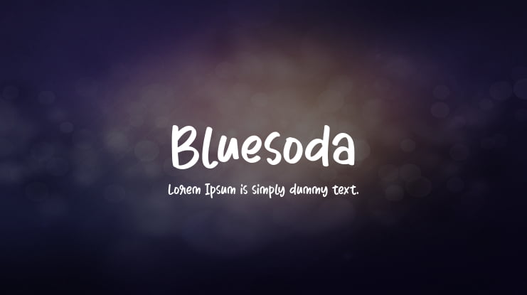 Bluesoda Font