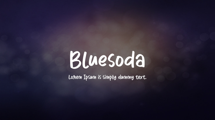 Bluesoda Font
