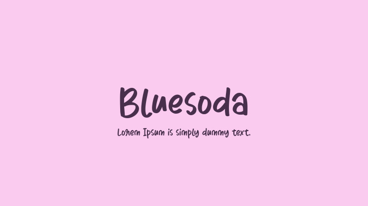Bluesoda Font