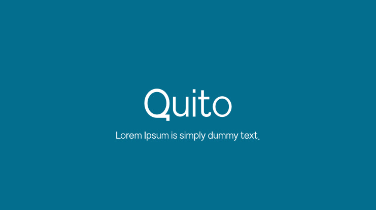 Quito Font