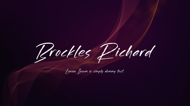Brockles Richard Font Family
