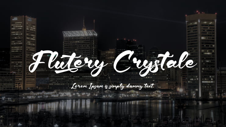Flutery Crystale Font Family