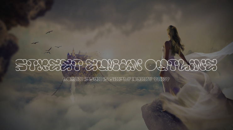 street euban outline Font Family