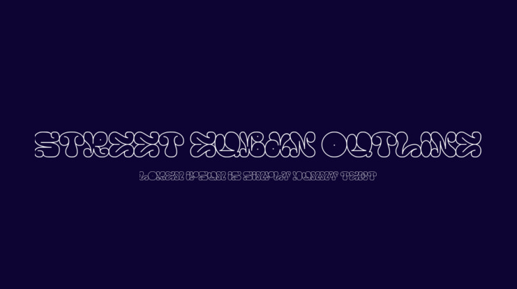 street euban outline Font Family