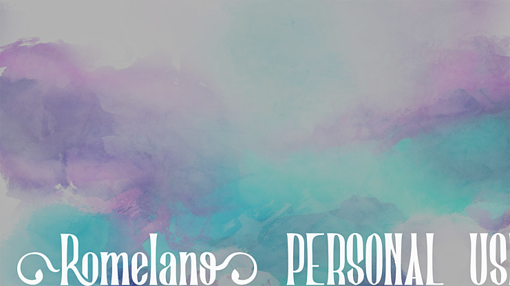 Romelano   PERSONAL USE Font Family