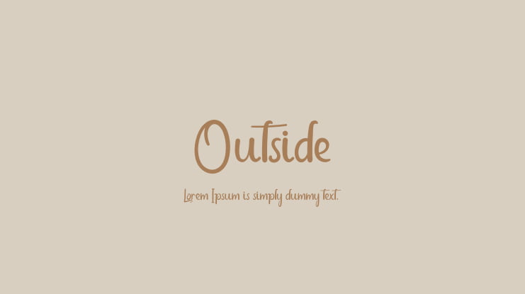 Outside Font