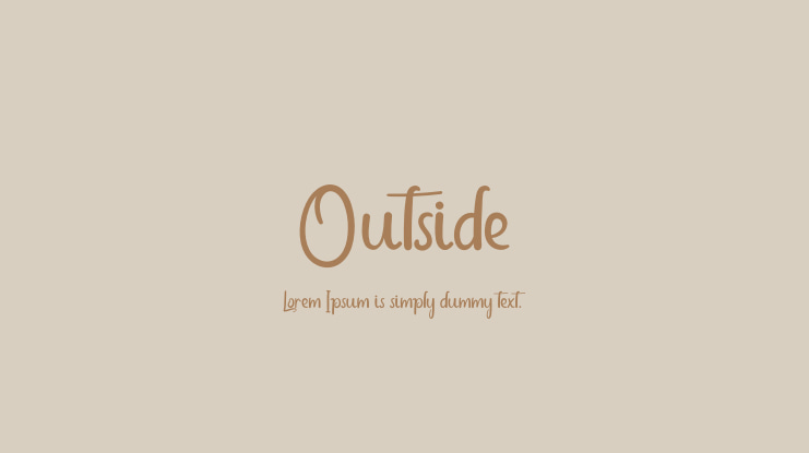Outside Font