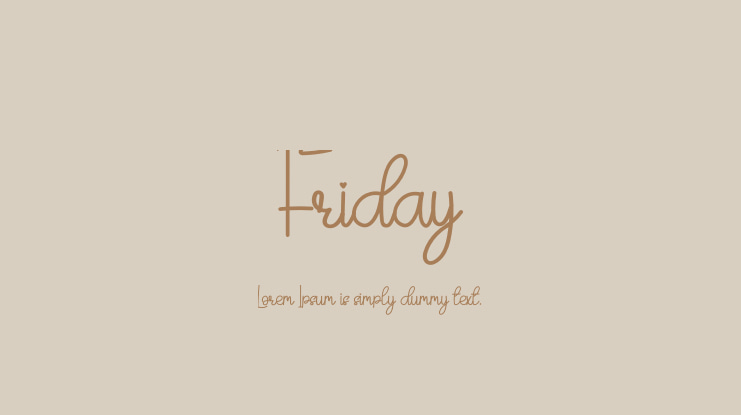 Friday Font